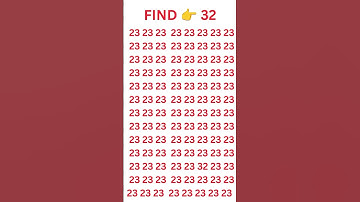 find the odd number 👉 32 #shorts #viralvideo #usa #puzzlegame #braingame #trending