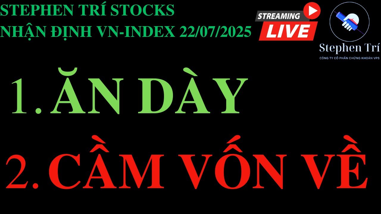 🔴VN-INDEX 22/07/2025: Nỗi sợ điều chỉnh của NĐT luôn hiện hữu
