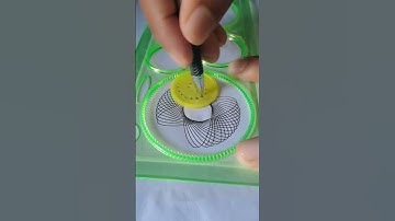 Spirograph design create by magic Ruler 📏 #spirograph #2024 #2023 #shorts