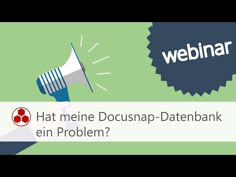 Webinar: Hat meine Docusnap-Datenbank ein Problem? Wann muss ich reagieren? Was kann ich tun?