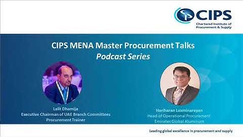 Supply Chains during and post COVID19: CIPS Procurement Master Talks: Podcast No.5: 05/2020_05