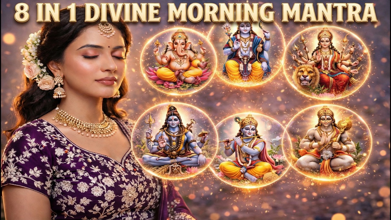 8 Powerful Morning Mantras in 1 | Peace, Strength & Positive Energy for a Blessed Day