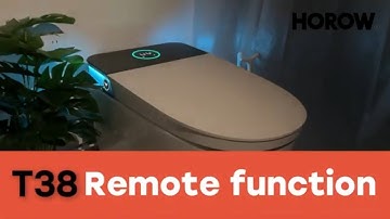 HOROW T38 Smart Toilet Remote Guide| Heated Seat, Bidet Settings, Air Dryer, and Mood Lights Control