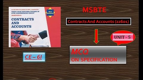 5 MCQ ON  Contracts And Accounts UNIT - 5