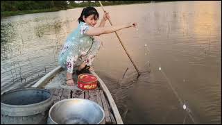 Evening netting hit a school of tilapia