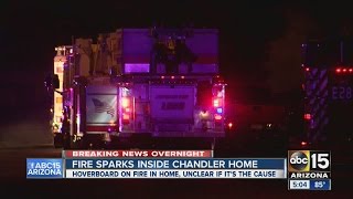 Hoverboard on fire inside Chandler home screenshot 4