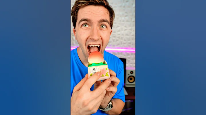 Trying this Peach Ice Cream!! 🍦🍑