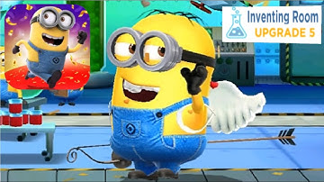 Minion Rush Cupid Costume rare minion Inventing room fullscreen android gameplay walkthrough