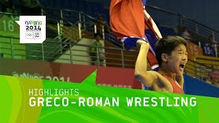 Men's Greco-Roman Wrestling 42Kg Medal Matches - Highlights | Nanjing 2014 Youth Olympic Games