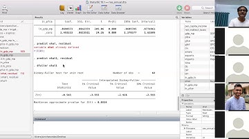 Cointegration test using Stata 15.1: part II