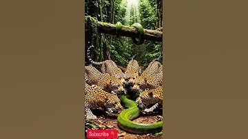 6 Leopards vs One Giant Python — You Won’t Believe Who Wins! #wildbattle  #leopardvspython