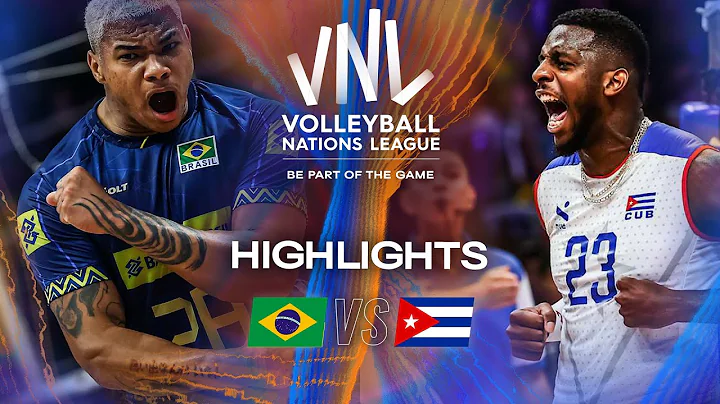 Brazil 🇧🇷 vs. Cuba 🇨🇺 - Highlights | Week 1 | Men's VNL 2025
