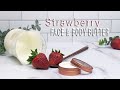 DIY Strawberry Face &amp; Body Butter |VEGAN, TRIPLE WHIPPED | ft. OSLOVE ORGANICS