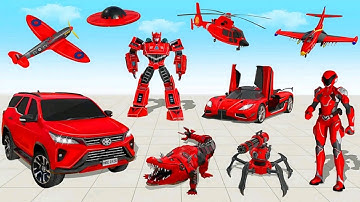 Flying Prado Car Robot Transform Game 2025 - Android Gameplay