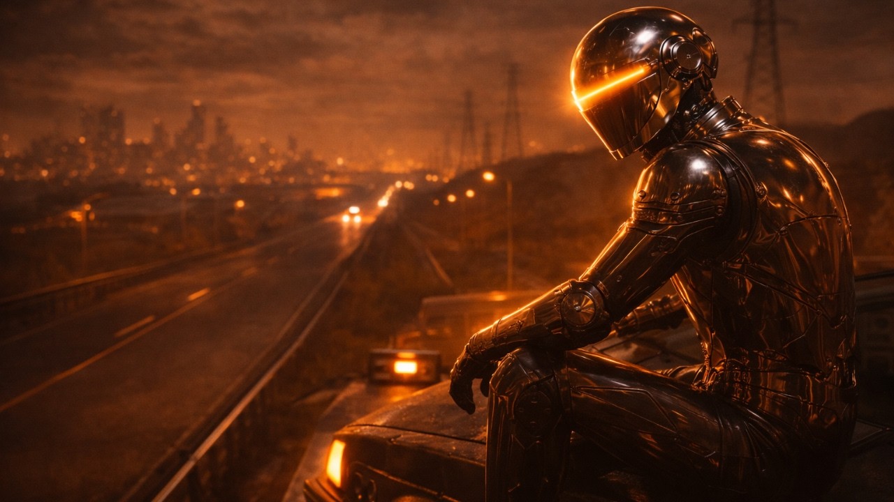 Robot Disco Club – Neon Horizon Protocol | Chill Retro Electronic Night Drive