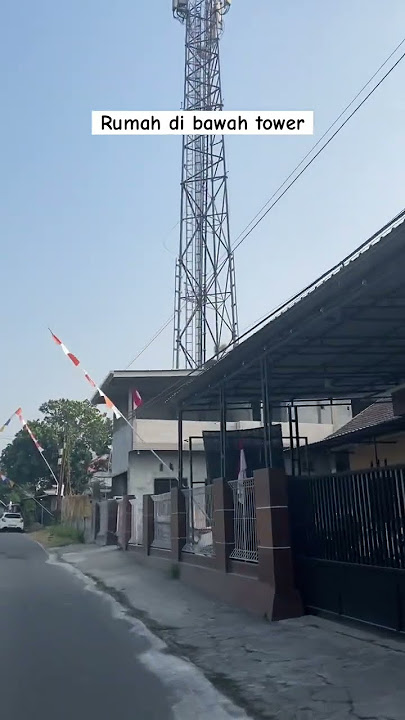 Rumah di sekitar tower? Ga bahaya ta? #tower #rumah #rumahidaman #rvi #shorts