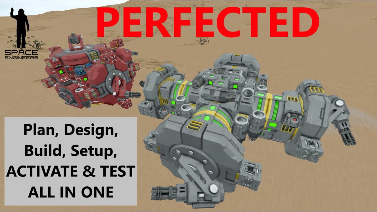 Minefield Drone 2.0 Design & Build - Space Engineers - YouTube