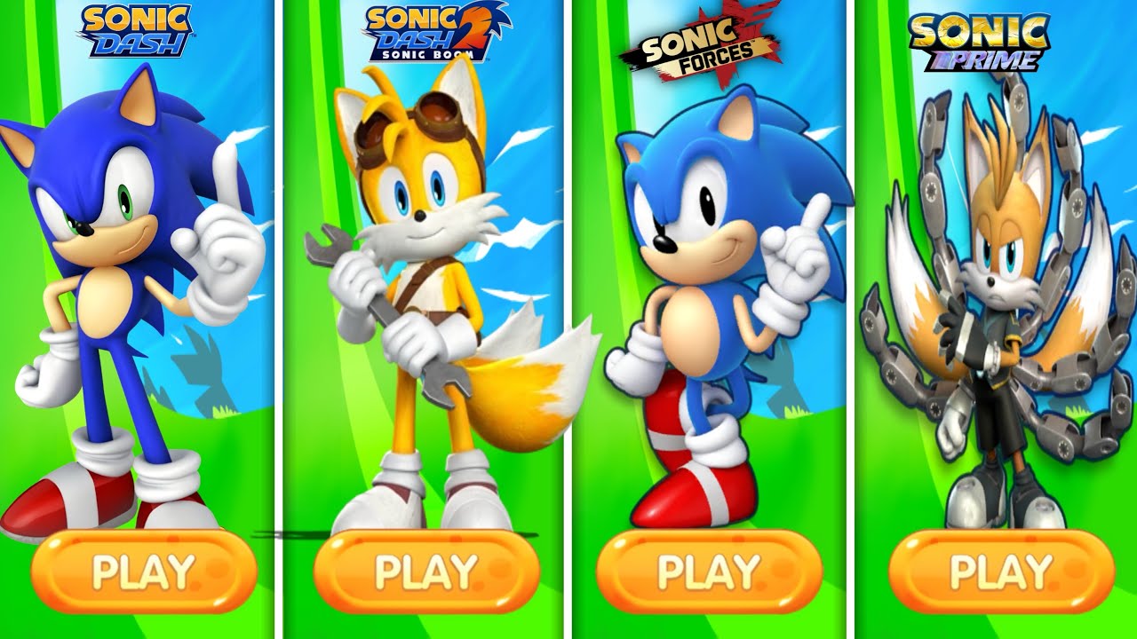 Sonic Dash Vs Sonic Forces Vs Sonic Prime Dash Vs Sonic Dash 2:Sonic ...