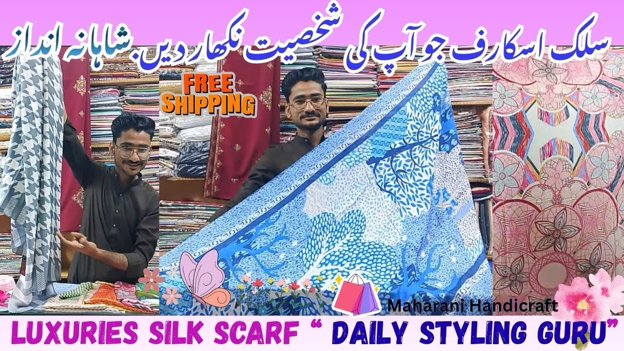 High End Silk Scarves & Dupattas | Luxury Summer Collection 2026 | Latest Designs maharanihandicraft
