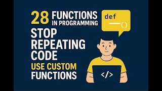 28  Functions in Programming Stop Repeating Code use Custom Functions