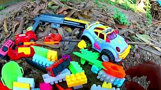 Police car, Construction, Fire Truck, Tractor, Dump Trucks, Jcb, Excavator, Cartoon Toys Videos 767