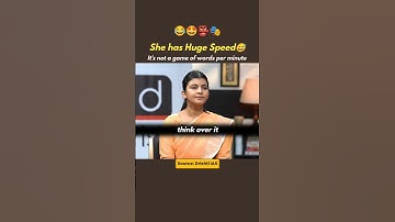 Ze heeft enorme snelheid😅😲 | IAS-interview | UPSC Shorts
