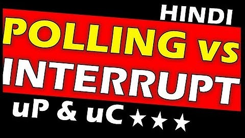 interrupt in microprocessor | interrupt in micro controller |polling and interrupt