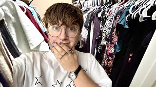i tried on my old "GIRL" clothes | vlog