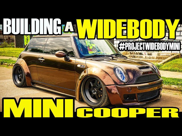 BUILDING A WIDEBODY MINI COOPER IN 45 MINUTES!!!! 