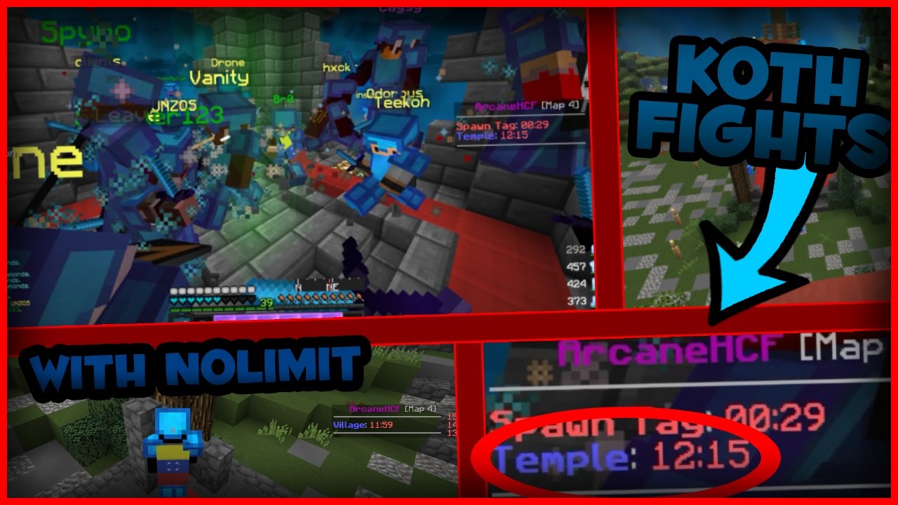 HUGE KOTH FIGHTS (CAPPING KOTH?!) w/ NoLimit & PainTrain - ArcaneHCF [2]