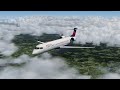 Aerosoft CRJ700 Professional KATL to KTUL on VATSIM