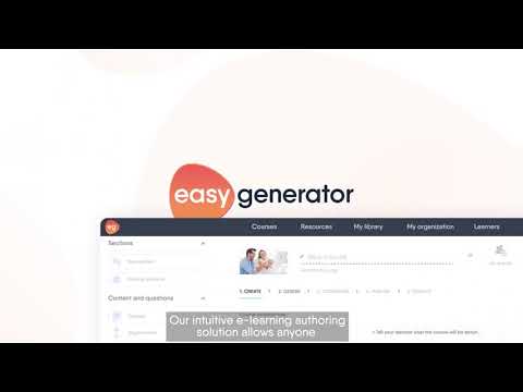 Create courses easily with Easygenerator | Sign up for 14-day Free Trial!