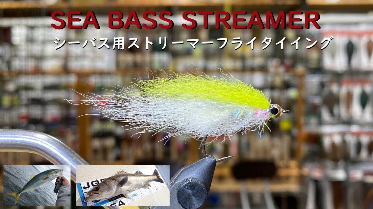 フライタイイング シーバス用ソルトフライ Sea Bass Streamer Fly Tying Youtube