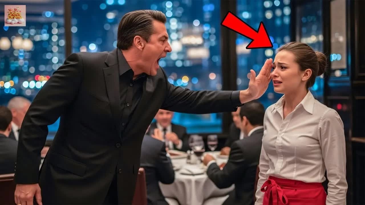 Miliardario Schiaffeggia Timida Cameriera, La Chiama Ladra — Gelò Quando Lei Chiamò Suo Padre !