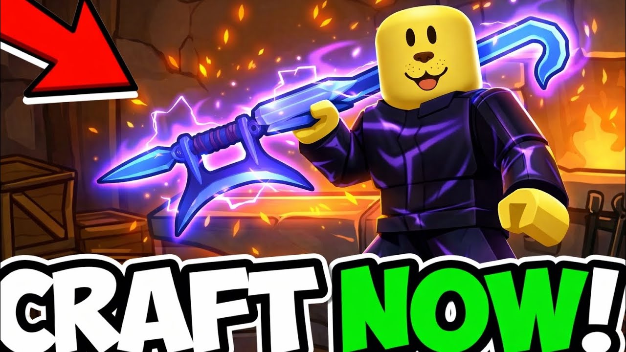 I CRAFTED THE NEW HOOK BLADE SWORD | THE FORGE | ROBLOX 