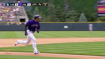LAD@COL: Dodgers error allows Tulo to cross plate