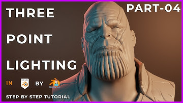 Three Point Lighting Tutorial | Lighting for Beginners | Blender 3D | Character Lighting | EP - 04