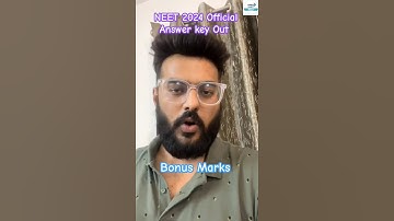 NTA NEET 2024 Final Answer key OUT | Thank You NTA🙏🏿  Bonus Marks in NEET 2024?🤔#neet2024Answerkey