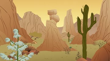 TVPaint Multiplane Camera Test 2 - desert scene