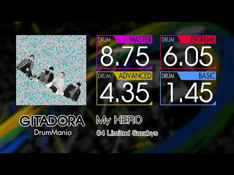 【GITADORA】 My HERO (MASTER ~ BASIC) Drum