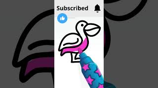 pink pelican #art #diy #drawing #fypシ #colors #craft #birds #pink #pelicans #subscribe #fyp #draw