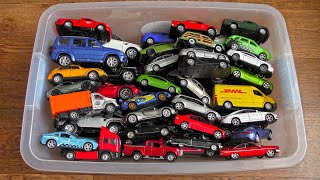 Big Box Filled With Lots of Cars of Different Types