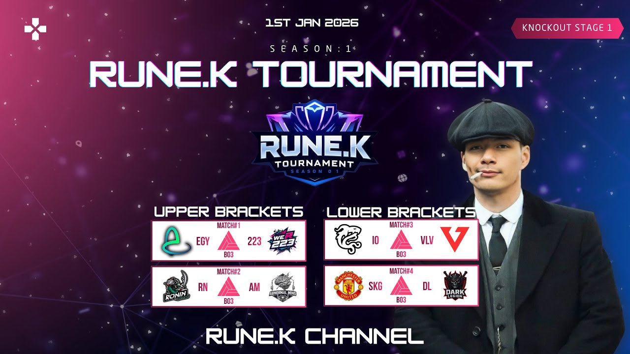 Rune.K Tournament Season:1 - Knockout Stage Day:1 | Live Casting