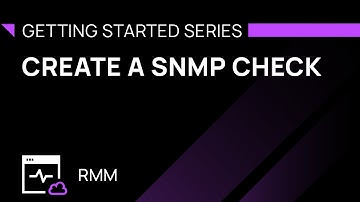 Create a SNMP Check