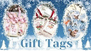 ADORN Your Packages With These UNIQUE Gift Tags! | Shabby Chic | Retro/Vintage | Winter Woodland