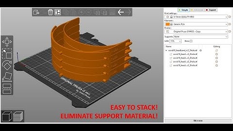 Stacking methods using Prusa Slicer | Eliminate Support | Improve Layers |