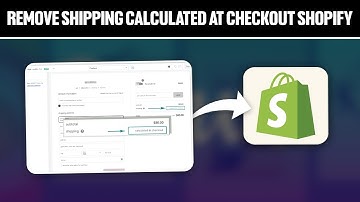 How To Remove Shipping Calculated At Checkout Shopify 2025! (Full Tutorial)