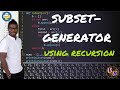 The easiest Python recursive subset generator