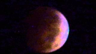 Lunar Eclipse October 8 2014 Taken At 5:28 AM CT 10/8/2014 - Total Eclipse Beginning - Moon
