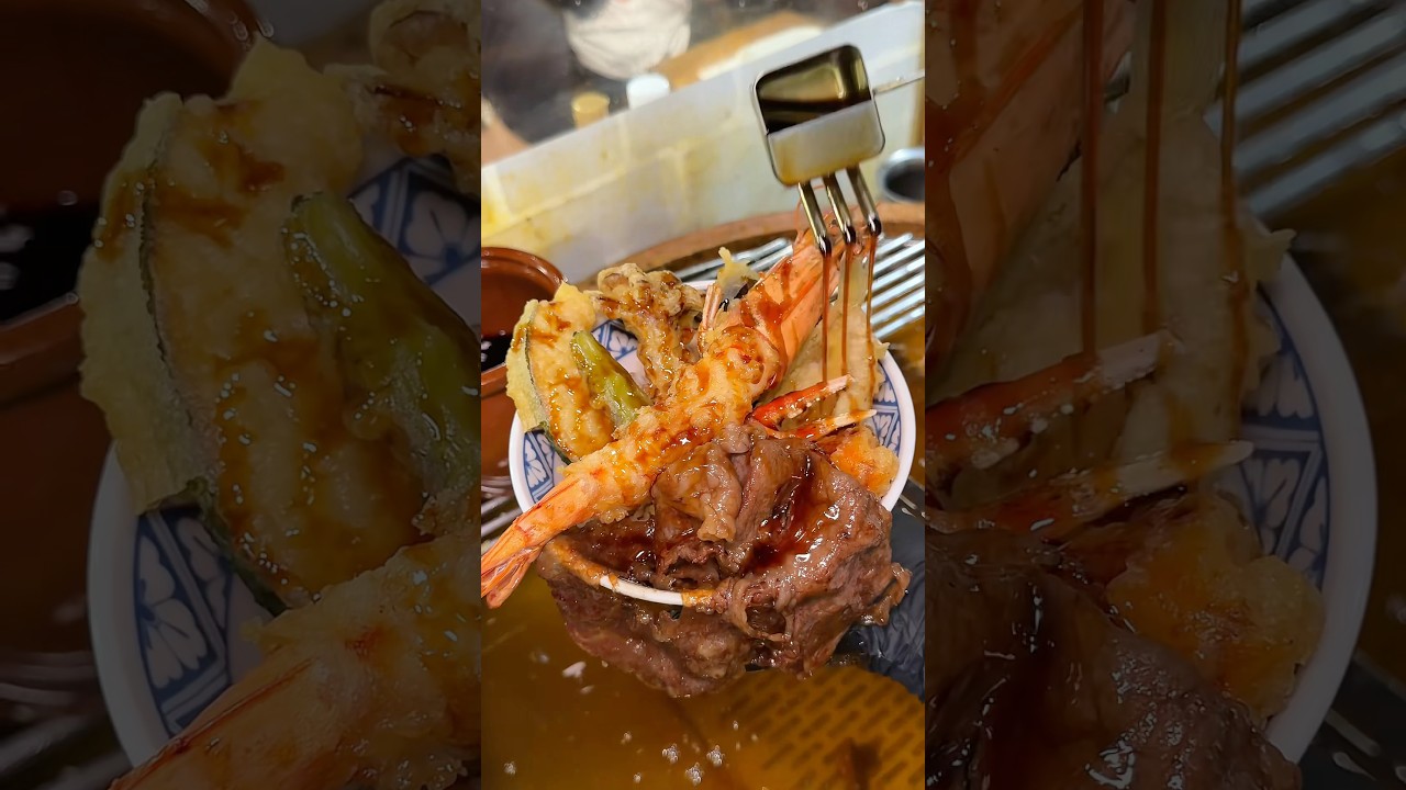 海鮮天丼×和牛すき焼きの贅沢丼ぶり